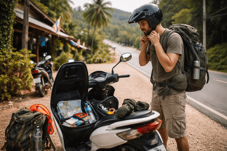 Backpacker Packing List for Thailand’s Motorbike Rental Days: Helmet Fit, Storage, and Roadside Safety Basics