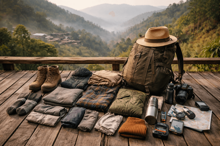 Backpacker Packing List for Thailand’s Northern Highlands: Cool Mornings, Mountain Roads, and Layering Basics