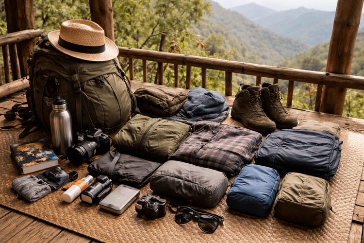 Backpacker Packing List for Thailand’s Northern Hills: Cool Mornings, Trekking, and Temple Stops
