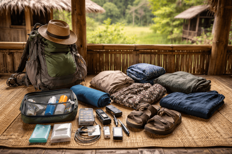 Backpacker Packing List for Thailand’s Rural Village Stays: Respectful Clothing, Toiletries, and Power Backup