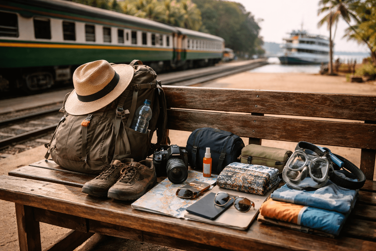 Backpacker Packing List for Thailand’s Southbound Train and Ferry Route