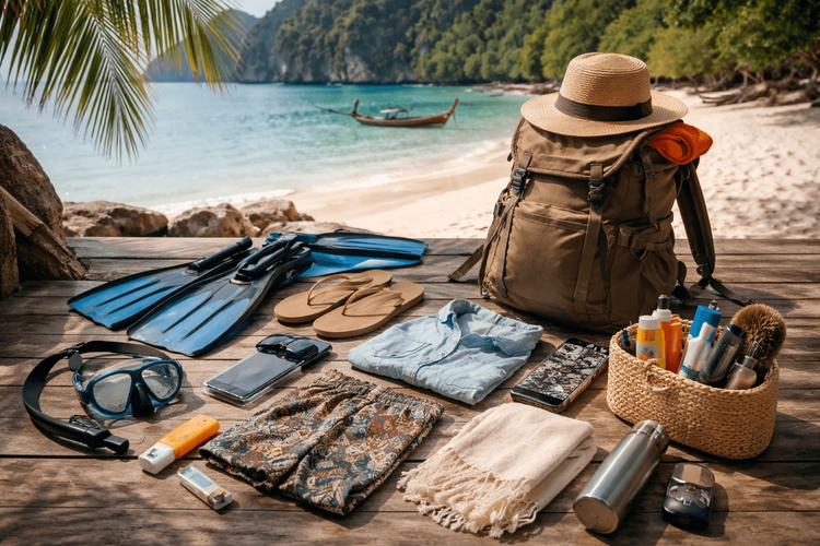 Backpacker Packing List for Thailand’s Southern Beaches: Sun Protection, Saltwater Gear, and Casual Resort Wear