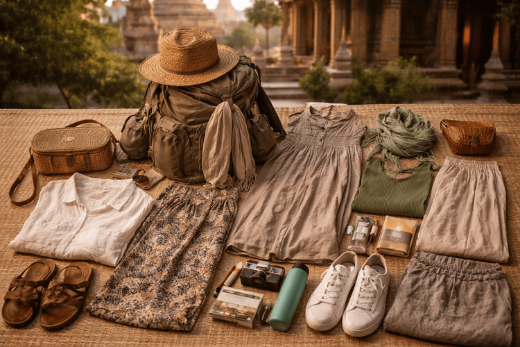 Backpacker Packing List for Thailand’s Temple and Streetwear Balance: Modest Clothes That Still Work for Hot-Weather Travel