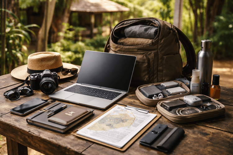 Backpacker Packing List for Thailand’s Work-Trip Side Hustles: Laptop, Documents, and Day-to-Day Carry