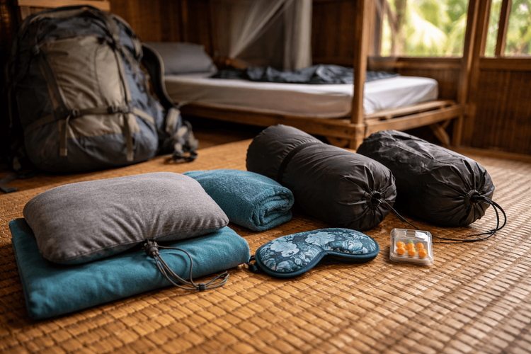 Backpacker Packing List for Thailand: Sleeping Gear for Hostels, Night Buses, and Early Check-ins