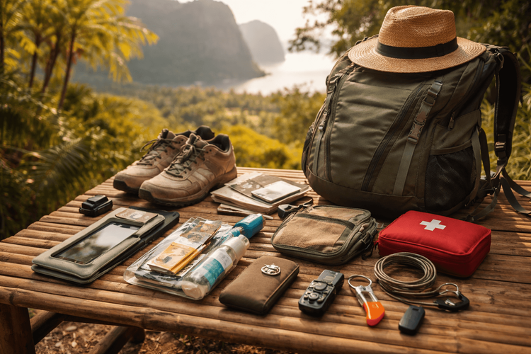 Backpacker Packing List for Thailand with Safety and Security Essentials