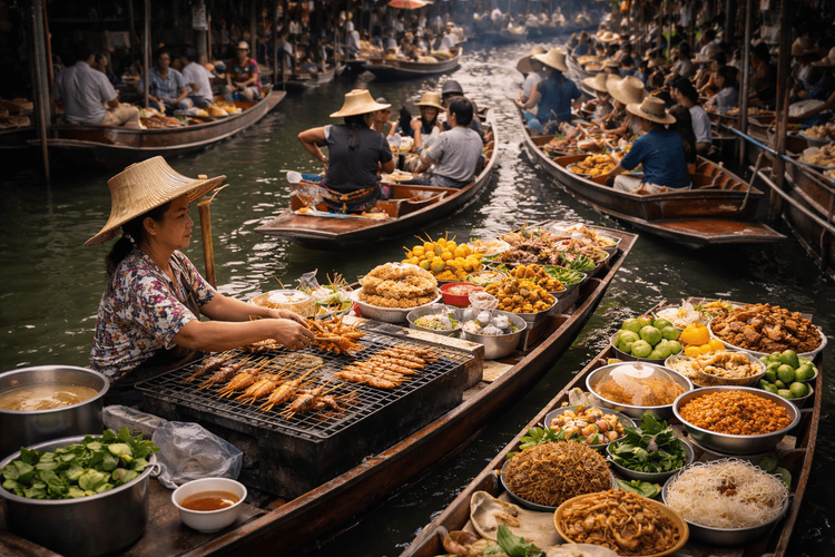 Bangkok Floating Market Food Guide: What to Eat, When to Go, and Which Markets Are Worth It