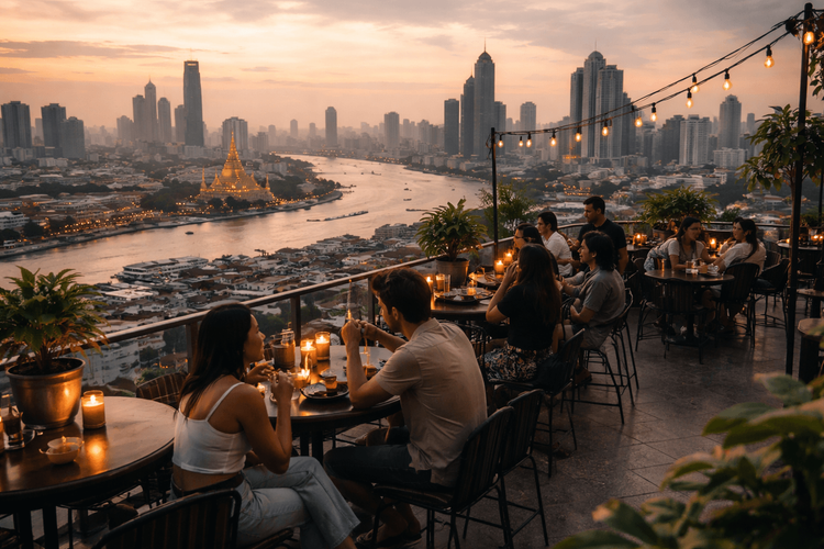 Bangkok Rooftop Bars for a Pre-Dinner Drink Before Heading Back to Khao San Road