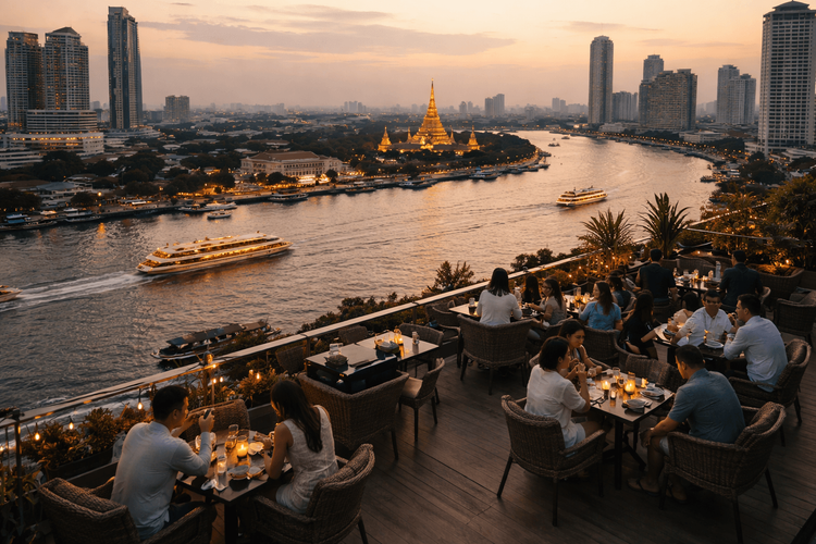 Bangkok Rooftop Bars for River Cruise After-Drinks Near the Chao Phraya