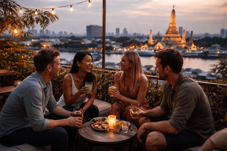 Bangkok Rooftop Bars for Small Groups and Catch-Up Nights from Khao San Road