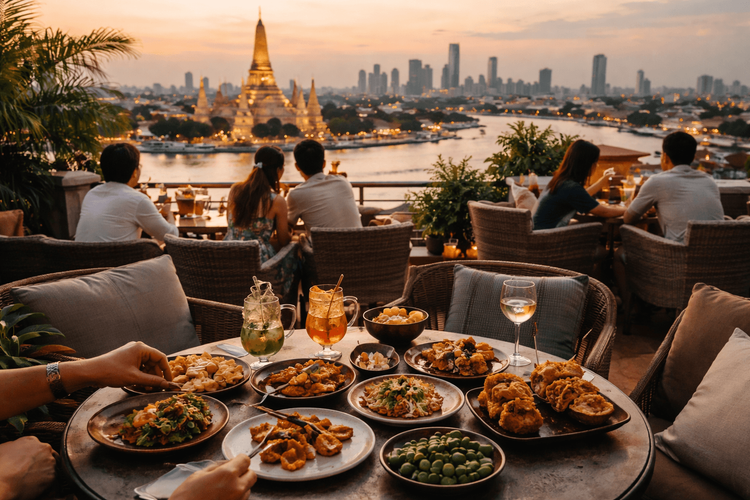 Bangkok Rooftop Bars for Small Plates and Sharing Snacks Worth the Trip from Khao San Road