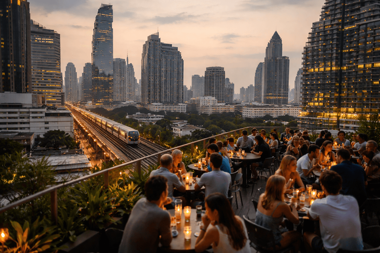Bangkok Rooftop Bars Near BTS Stations for an Easy Night Out from Khao San Road