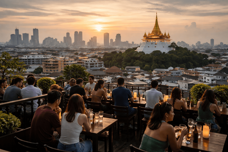 Bangkok Rooftop Bars Near Khao San Road for First-Time Visitors