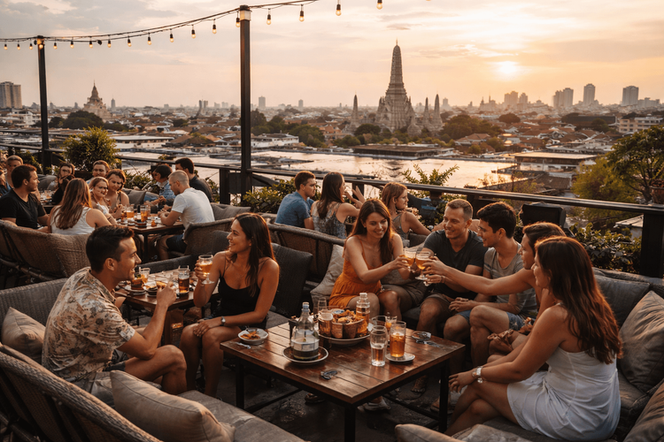 Bangkok Rooftop Bars Near Khao San Road for Groups and Celebrations