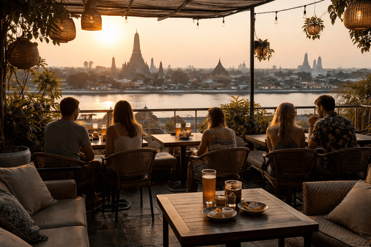 Bangkok Rooftop Bars Near Khao San Road for Sunrise Views and Early Drinks
