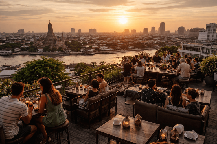 Bangkok Rooftop Bars Open Early Enough for a Sunset-to-Last-Call Crawl from Khao San Road