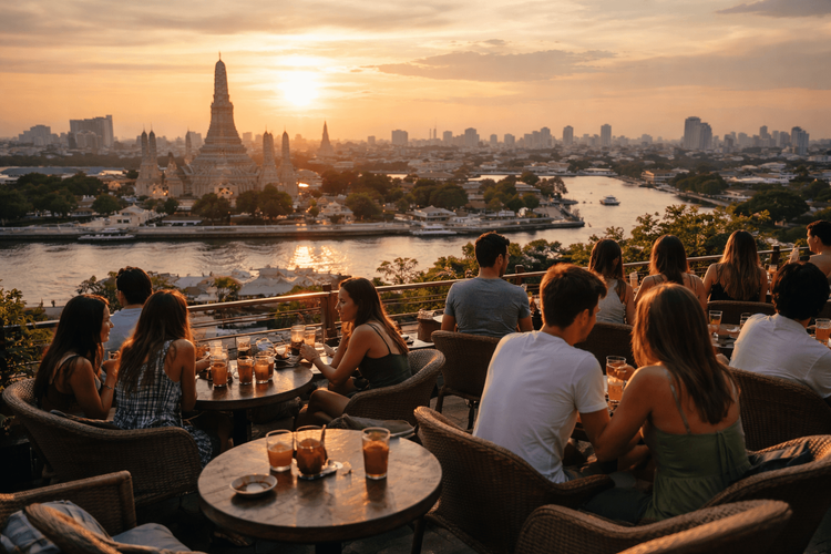 Bangkok Rooftop Bars Open Early Enough for Sunset Drinks from Khao San Road