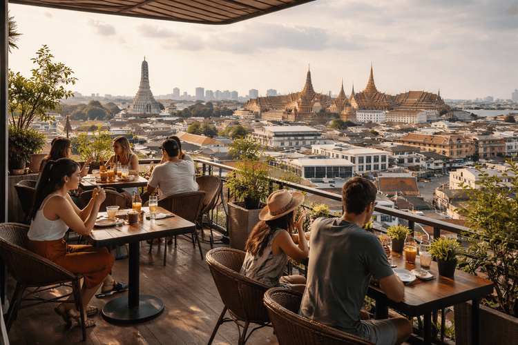 Bangkok Rooftop Bars Open for Lunch and Daytime Views from Khao San Road