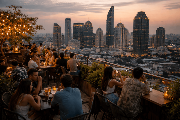 Bangkok Rooftop Bars Open on Weeknights Worth the Ride from Khao San Road