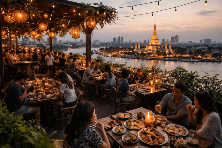 Bangkok Rooftop Bars Serving Thai Food Worth the Trip from Khao San Road