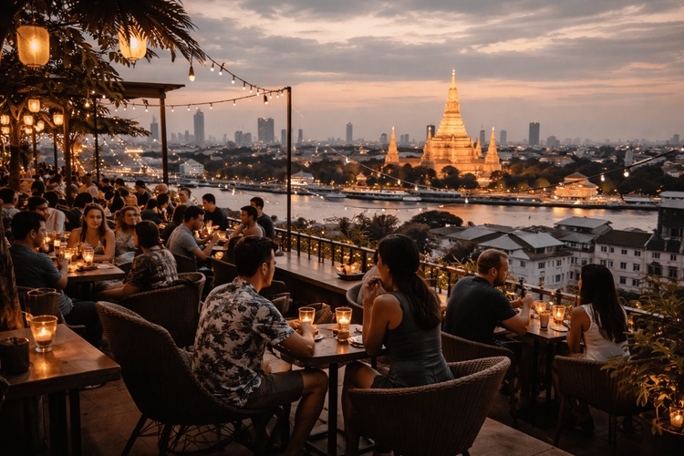 Bangkok Rooftop Bars That Work Well for a Last-Minute Night Out from Khao San Road