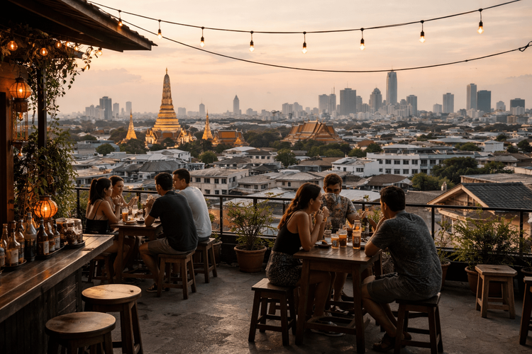 Bangkok Rooftop Bars with Affordable Cocktails and No-Frills Views Near Khao San Road