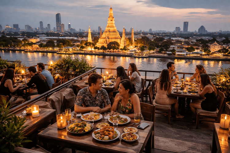 Bangkok Rooftop Bars with Dinner Menus Worth Booking for a Night Out from Khao San Road