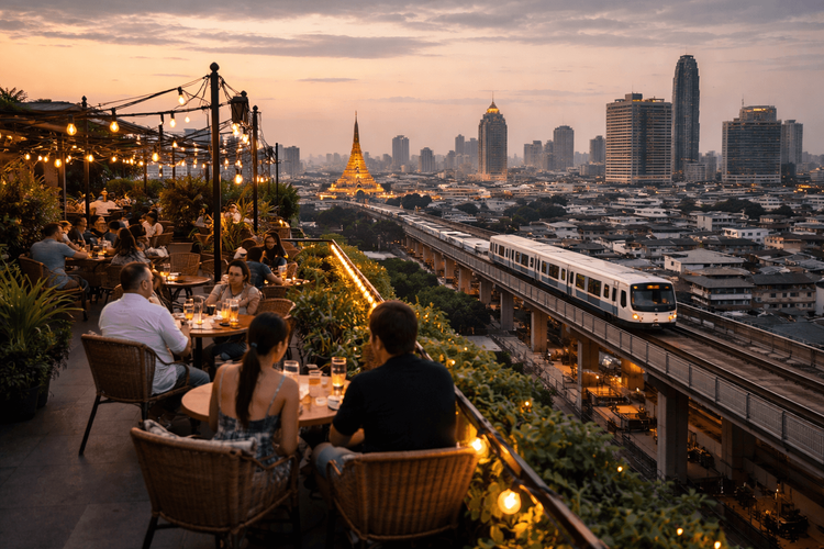 Bangkok Rooftop Bars with Easy Public Transit Access from Khao San Road