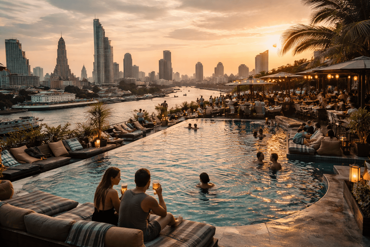 Bangkok Rooftop Bars with Pool Access or Day-to-Night Lounging Worth the Trip from Khao San Road