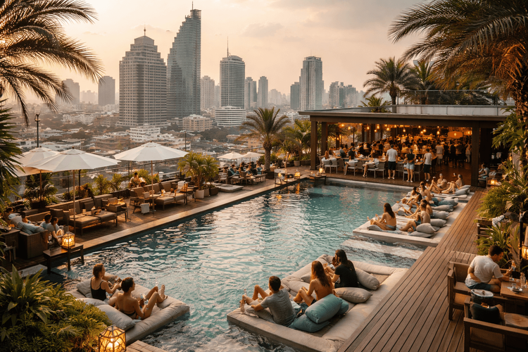 Bangkok Rooftop Bars with Pool Decks and Resort-Like Atmospheres Worth the Trip from Khao San Road