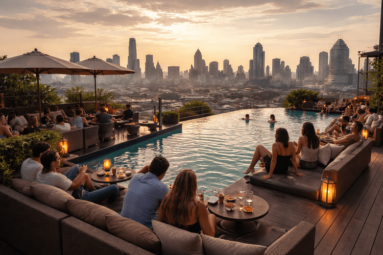 Bangkok Rooftop Bars with Poolside or Lounge Seating Worth the Taxi from Khao San Road