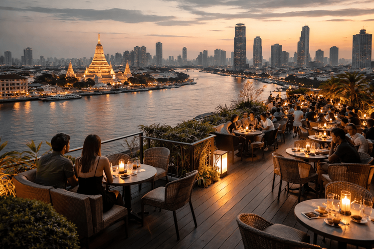 Bangkok Rooftop Bars with River and Skyline Hybrid Views Worth Leaving Khao San Road For