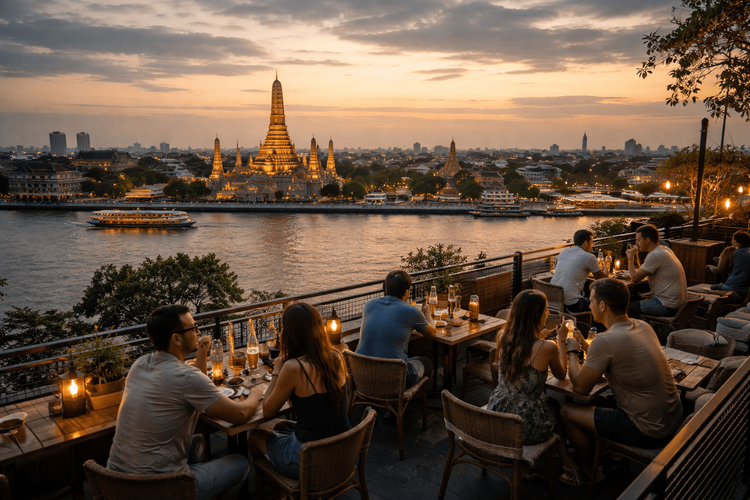 Bangkok Rooftop Bars with Riverside Views from Khao San Road