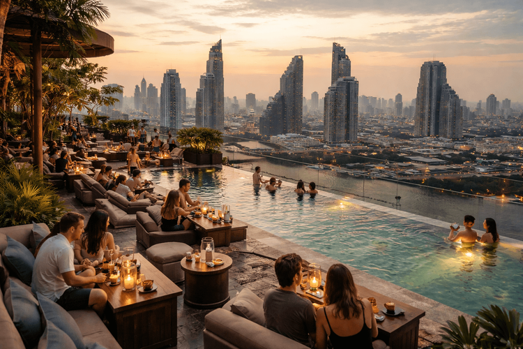Bangkok Rooftop Bars with Rooftop Pools or Day-to-Night Lounge Spaces Worth the Trip from Khao San Road