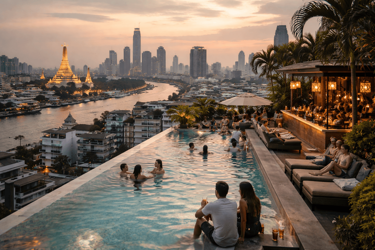 Bangkok Rooftop Bars with Rooftop Pools Worth Visiting from Khao San Road