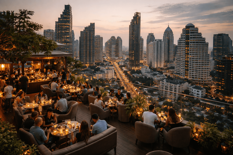 Bangkok Rooftop Bars with Skyline Views of Sukhumvit Worth the Trip from Khao San Road