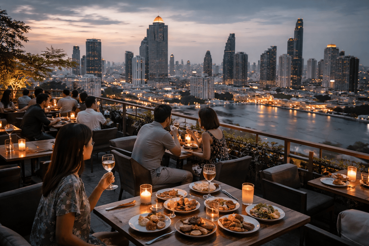 Bangkok Rooftop Bars with Small Plates and Dinner Views Worth the Ride from Khao San Road