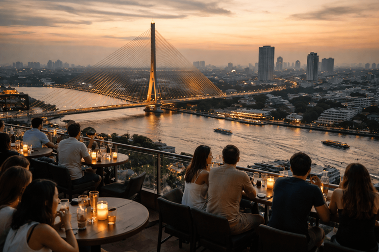 Bangkok Rooftop Bars with Sunset Bridge Views Worth the Trip from Khao San Road