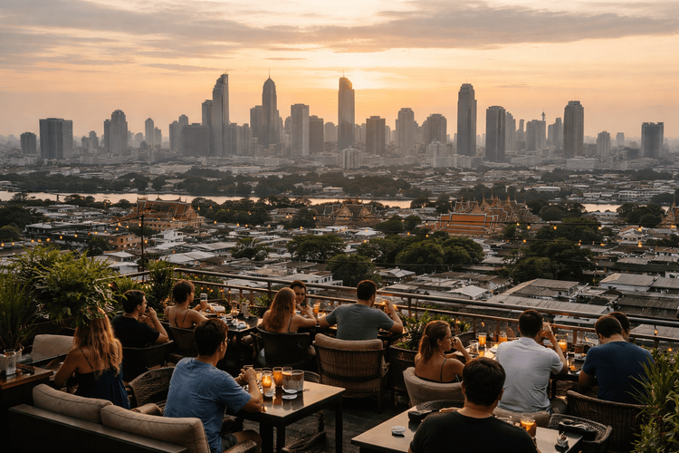 Bangkok Rooftop Bars with the Best Bangkok Skyline Views from Khao San Road