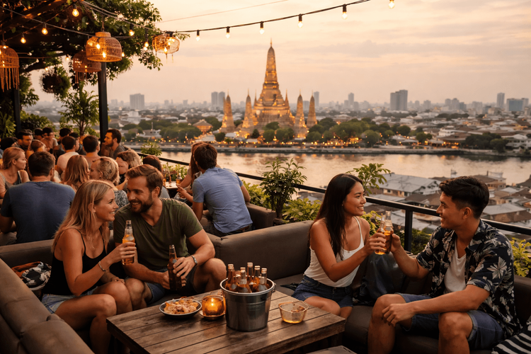Bangkok Rooftop Bars with the Best Beer and Casual Drink Deals from Khao San Road