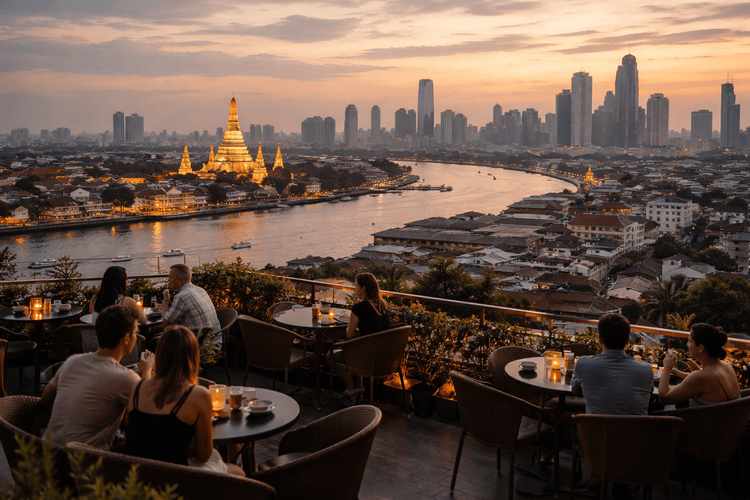 Bangkok Rooftop Bars with the Best City-Edge Views Beyond the Chao Phraya from Khao San Road