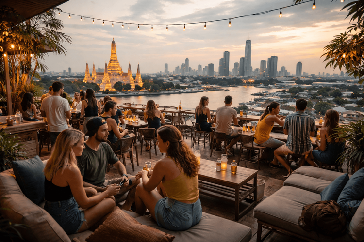 Bangkok Rooftop Bars with the Best Dress-Code-Free Vibe for Casual Travelers from Khao San Road