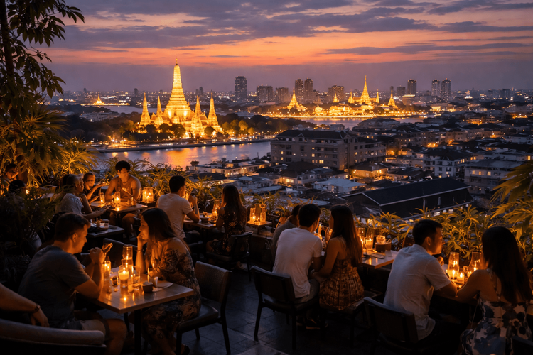 Bangkok Rooftop Bars with the Best Dusk-to-Night Atmosphere from Khao San Road