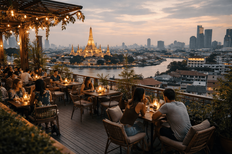 Bangkok Rooftop Bars with the Best Early-Week Quiet Vibes from Khao San Road