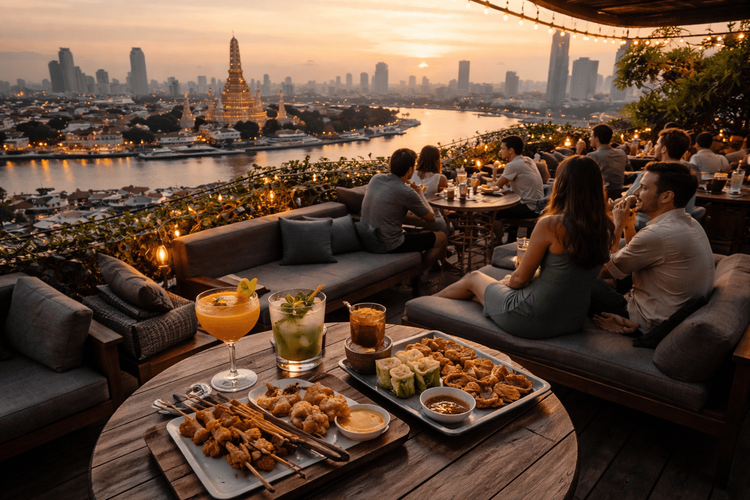 Bangkok Rooftop Bars with the Best Happy Hour Food and Drink Combos Worth the Trip from Khao San Road