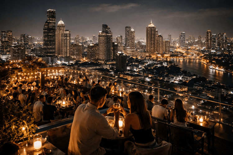 Bangkok Rooftop Bars with the Best Late-Night City Lights Worth the Trip from Khao San Road