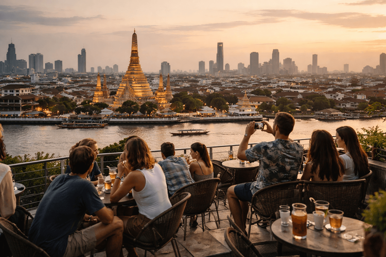 Bangkok Rooftop Bars with the Best Photo-Friendly Views for Casual Travelers from Khao San Road