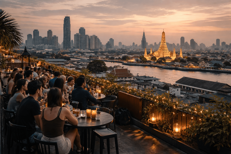 Bangkok Rooftop Bars with the Best Skyline Photo Spots from Khao San Road