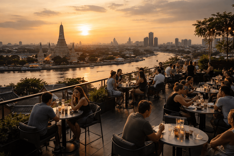 Bangkok Rooftop Bars with the Best Sunset Timing Worth Leaving Khao San Road For