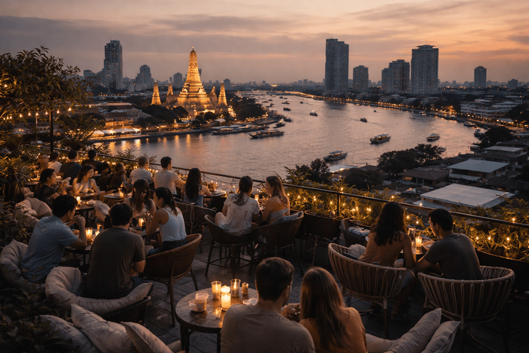 Bangkok Rooftop Bars with the Best Views of the Chao Phraya at Dusk Worth the Trip from Khao San Road